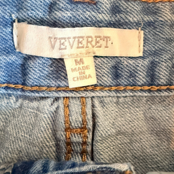 Veveret Sz M Denim Cutoffo Shorts Beach Boho‎ Summer Spring Vacation - Picture 5 of 6